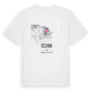 Ischia karta t-shirt – ekologisk bomull t-shirt från Pinshirt