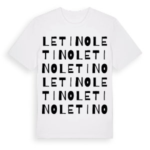 Letino ordlek t-shirt – ekologisk bomull t-shirt från Pinshirt