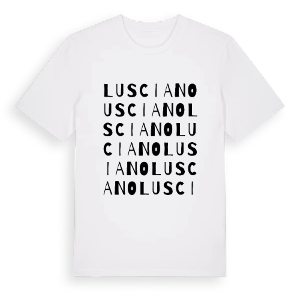 Lusciano ordlek t-shirt – ekologisk bomull t-shirt från Pinshirt