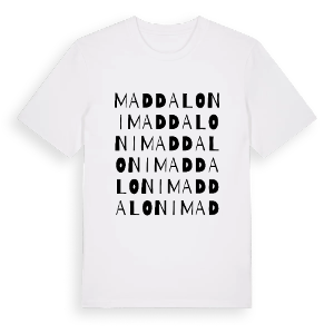 Maddaloni ordlek t-shirt – ekologisk bomull t-shirt från Pinshirt