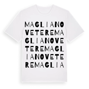Magliano Vetere ordlek t-shirt – ekologisk bomull t-shirt från Pinshirt