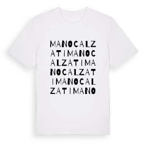 Manocalzati ordlek t-shirt – ekologisk bomull t-shirt från Pinshirt