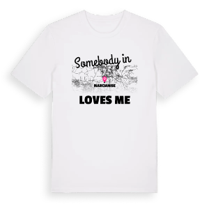 Någon i Marcianise älskar mig t-shirt – ekologisk bomull t-shirt från Pinshirt