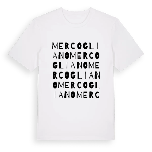 Mercogliano ordlek t-shirt – ekologisk bomull t-shirt från Pinshirt