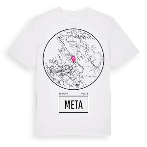 Meta t-shirt – ekologisk bomull t-shirt från Pinshirt