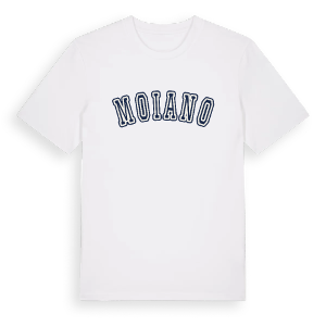Moiano college t-shirt – ekologisk bomull t-shirt från Pinshirt