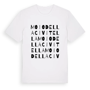 Moio della Civitella ordlek t-shirt – ekologisk bomull t-shirt från Pinshirt