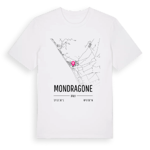 Mondragone karta t-shirt – ekologisk bomull t-shirt från Pinshirt