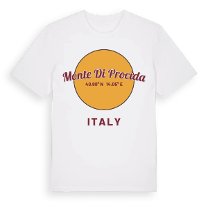 Monte di Procida cirkel t-shirt – ekologisk bomull t-shirt från Pinshirt