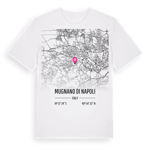 Mugnano di Napoli karta t-shirt – ekologisk bomull t-shirt från Pinshirt