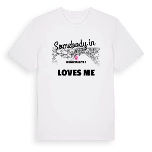 Någon i Municipalità 1 älskar mig t-shirt – ekologisk bomull t-shirt från Pinshirt