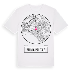Municipalità 6 t-shirt – ekologisk bomull t-shirt från Pinshirt