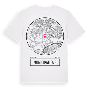 Municipalità 8 t-shirt – ekologisk bomull t-shirt från Pinshirt