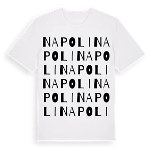 Napoli ordlek t-shirt – ekologisk bomull t-shirt från Pinshirt