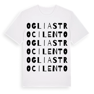 Ogliastro Cilento ordlek t-shirt – ekologisk bomull t-shirt från Pinshirt