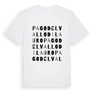 Pago del Vallo di Lauro ordlek t-shirt – ekologisk bomull t-shirt från Pinshirt