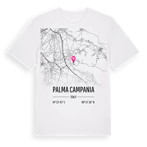 Palma Campania karta t-shirt – ekologisk bomull t-shirt från Pinshirt