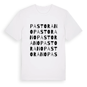 Pastorano ordlek t-shirt – ekologisk bomull t-shirt från Pinshirt