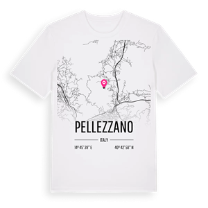 Pellezzano karta t-shirt – ekologisk bomull t-shirt från Pinshirt