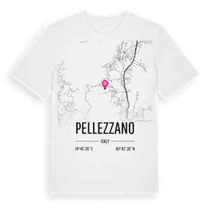 Pellezzano karta t-shirt – ekologisk bomull t-shirt från Pinshirt