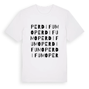 Perdifumo ordlek t-shirt – ekologisk bomull t-shirt från Pinshirt