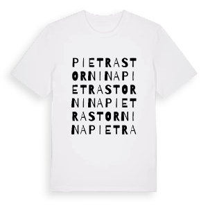 Pietrastornina ordlek t-shirt – ekologisk bomull t-shirt från Pinshirt