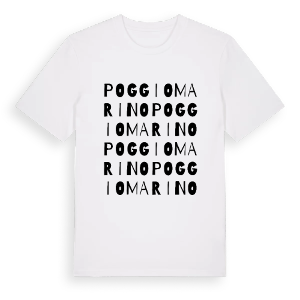 Poggiomarino ordlek t-shirt – ekologisk bomull t-shirt från Pinshirt