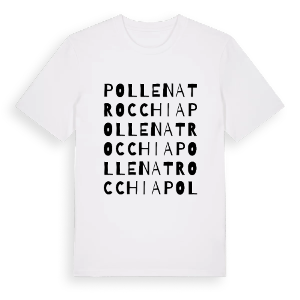Pollena Trocchia ordlek t-shirt – ekologisk bomull t-shirt från Pinshirt
