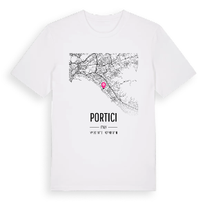 Portici karta t-shirt – ekologisk bomull t-shirt från Pinshirt