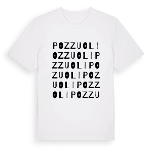 Pozzuoli ordlek t-shirt – ekologisk bomull t-shirt från Pinshirt