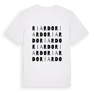 Riardo ordlek t-shirt – ekologisk bomull t-shirt från Pinshirt