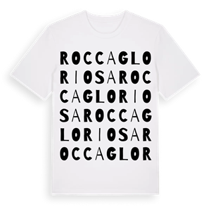 Roccagloriosa ordlek t-shirt – ekologisk bomull t-shirt från Pinshirt