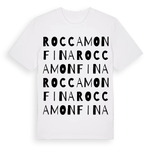 Roccamonfina ordlek t-shirt – ekologisk bomull t-shirt från Pinshirt