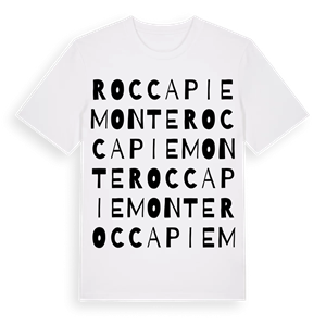Roccapiemonte ordlek t-shirt – ekologisk bomull t-shirt från Pinshirt