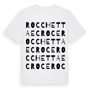 Rocchetta e Croce ordlek t-shirt – ekologisk bomull t-shirt från Pinshirt