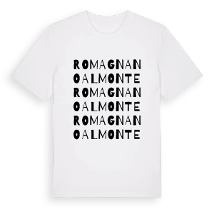 Romagnano al Monte ordlek t-shirt – ekologisk bomull t-shirt från Pinshirt