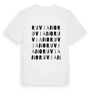 Ruviano ordlek t-shirt – ekologisk bomull t-shirt från Pinshirt