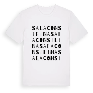 Sala Consilina ordlek t-shirt – ekologisk bomull t-shirt från Pinshirt