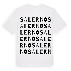 Salerno ordlek t-shirt – ekologisk bomull t-shirt från Pinshirt