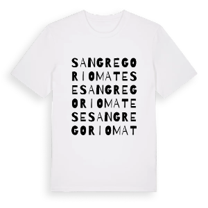 San Gregorio Matese ordlek t-shirt – ekologisk bomull t-shirt från Pinshirt