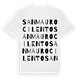 San Mauro Cilento ordlek t-shirt