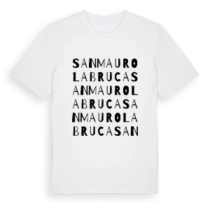 San Mauro La Bruca ordlek t-shirt – ekologisk bomull t-shirt från Pinshirt