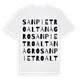 San Pietro al Tanagro ordlek t-shirt