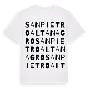 San Pietro al Tanagro ordlek t-shirt – ekologisk bomull t-shirt från Pinshirt