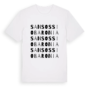 San Sossio Baronia ordlek t-shirt – ekologisk bomull t-shirt från Pinshirt