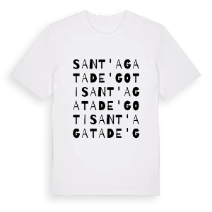 Sant'Agata de' Goti ordlek t-shirt – ekologisk bomull t-shirt från Pinshirt