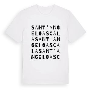 Sant'Angelo a Scala ordlek t-shirt – ekologisk bomull t-shirt från Pinshirt