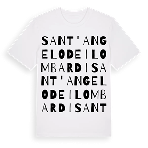 Sant'Angelo dei Lombardi ordlek t-shirt – ekologisk bomull t-shirt från Pinshirt