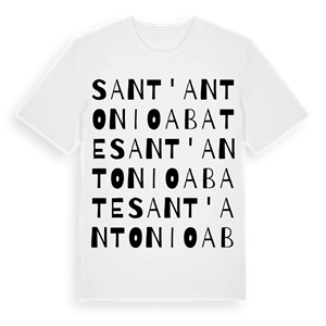Sant'Antonio Abate ordlek t-shirt – ekologisk bomull t-shirt från Pinshirt