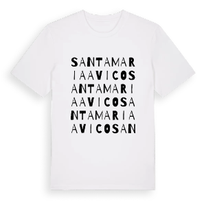 Santa Maria a Vico ordlek t-shirt – ekologisk bomull t-shirt från Pinshirt